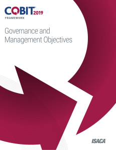 COBIT 2019 Framework Governance and Management