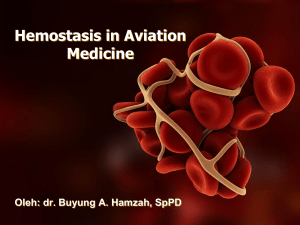 Hemostasis in Aviation Medicine