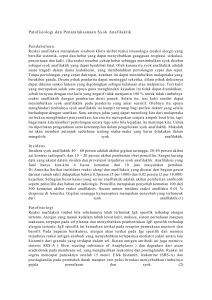 [PDF] Patofisiologi Dan Penatalaksanaan Syok Anafilaktik - Scribd