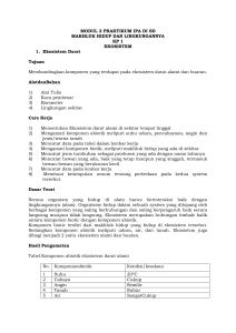 MODUL 2 PRAKTIKUM IPA DI SD EKOSISTEM ALAMI DAN BUATAN