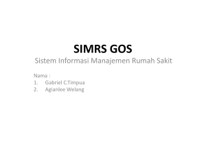SIMRS GOS: Sistem Informasi Manajemen Rumah Sakit
