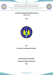 Kartini's Day 2020 Activity Report - UNY BEM