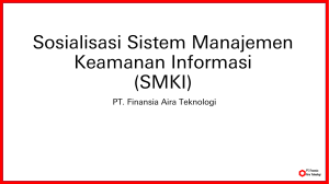 Materi Sosialisasi Sistem Manajemen Keamanan Informasi