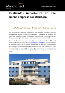 Cualidades importantes de una buena empresa constructora