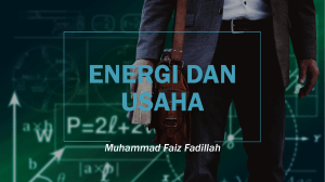 Energi dan usaha