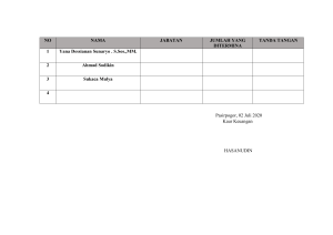 DAFTAR PENERIMA TRANSFORT NARASUMBER