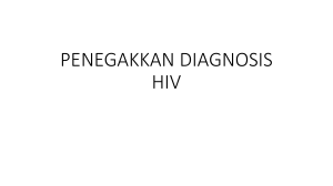 PENEGAKKAN DIAGNOSIS HIV