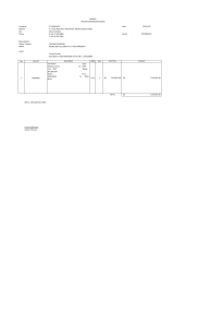 013 INVOICE 1 UNIT September