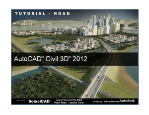 Civil 3D Tutorial - Road