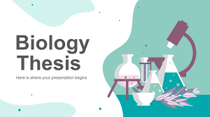 Biology Thesis by Slidesgo