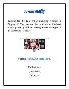 Gambling Website in Singapore  Junebet66.com (1)
