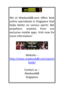 Singapore Online Sportsbook  Maxbook88.com-converted