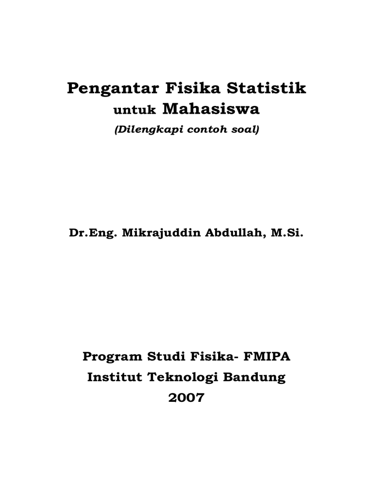 Diktat-Fisika-Statistik-Mikrajuddin-Abdullah(1)