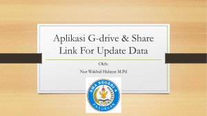 Aplikasi G-drive & Share Link For Update Data