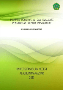 Pedoman Monitoring dan Evaluasi PKM