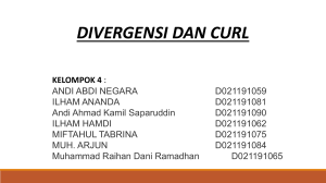 Kelompok 4 DIVERGENSI DAN CURL