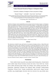 jurnal Valuasi Mangrove sinjai  torani vol 2 juni 2018