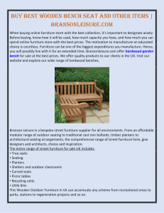 Buy Best Wooden Bench Seat And Other Items  BransonLeisure.com