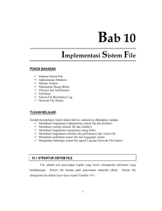 10.Implementasi Sistem File