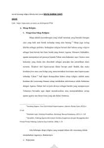 referensi jurnal ttg sikap religius