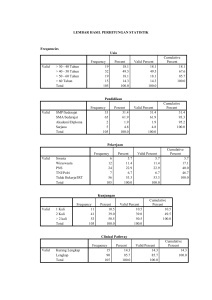 Statistical Results Sheet: Age, Education, Occupation, Clinical Pathway Analysis