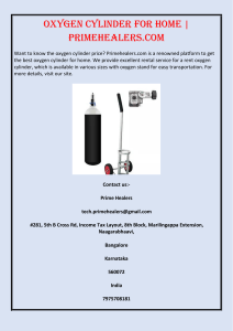 Oxygen Cylinder for Home  Primehealers.com