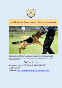 Guard Dog Security Services Yorkshire | Goldenguardsecurity.co.uk