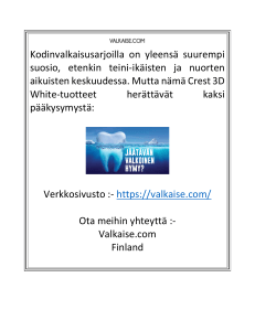 Hampaiden valkaisutuotteet   Valkaise.com