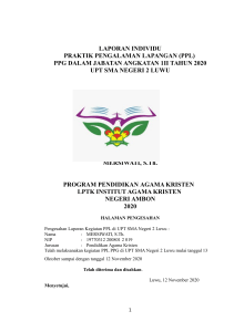 laporan PPL Mersiwati, S.Th.