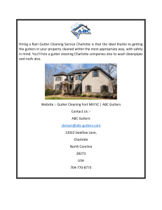 Gutter Cleaning Fort Mill SC  ABC Gutters