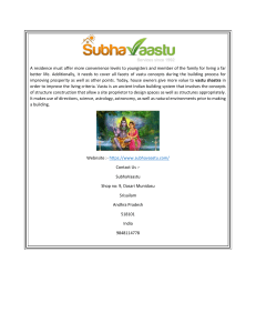 Vastu Consultant Subhavaastu.com