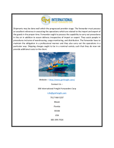 Reliable International Freight Forwarders at Gmfreight.com