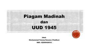 Piagam Madinah & UUD 1945
