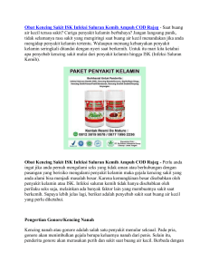 Obat Kencing Sakit ISK Infeksi Saluran Kemih Ampuh COD Rajeg