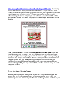 Obat Kencing Sakit ISK Infeksi Saluran Kemih Ampuh COD Setu