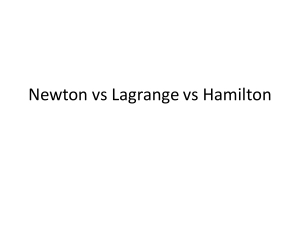 Newton vs Lagrange vs Hamilton(1)