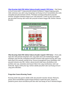 Obat Kencing Sakit ISK Infeksi Saluran Kemih Ampuh COD Solear