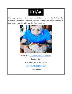 Premier Perth Caterers  Bitemegroup.com.au