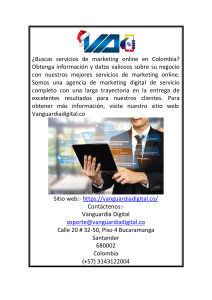 Mejores Servicios de Marketing Online Colombia  Vanguardia Digital
