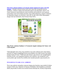 Obat Wasir Ambeien Stadium 1-4 Termurah Ampuh Ambejoss De Nature Asli COD Sukadiri