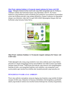 Obat Wasir Ambeien Stadium 1-4 Termurah Ampuh Ambejoss De Nature Asli COD Tebet