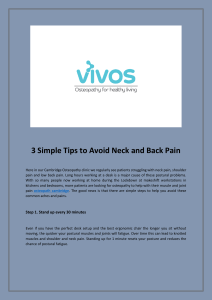 3 Simple Tips to Avoid Neck and Back Pain
