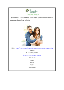 Marriage Counselling Singapore  The Counselling Paradigm