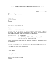 Surat Dukungan