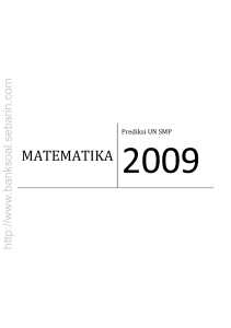 (2) prediksi soal uan smp 2009-matematika