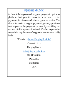 Decentralized Payment Gateway  Forgingblock.io (1)