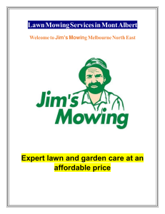 Lawn Mowing Services in Mont Albert