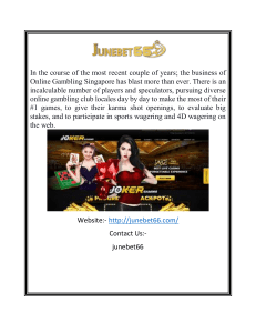 Online Gambling Company in Singapore  Junebet66.com