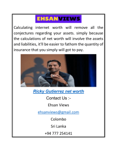 Ricky Gutierrez Net Worth  Ehsanviews.com