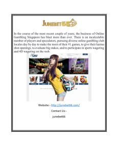Online Gambling in Singapore  Junebet66.com